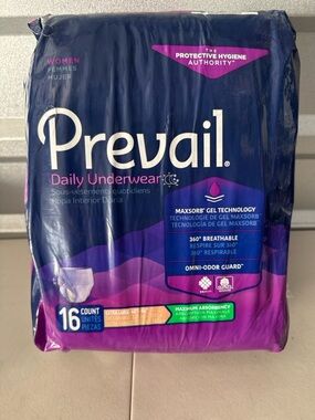 Prevail Daily Underwear Women XL 32 Ct 2 Pack Max Absorbency Adult Diapers